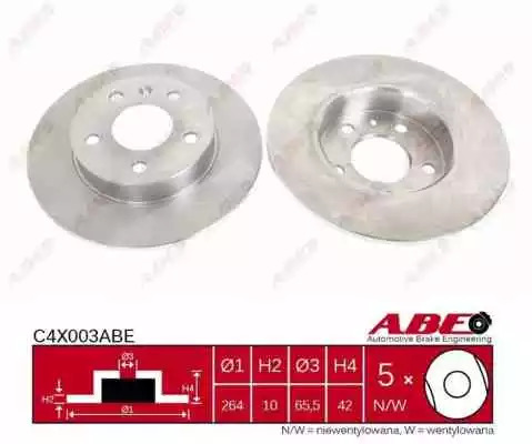 Тормозной диск ABE C4X003ABE