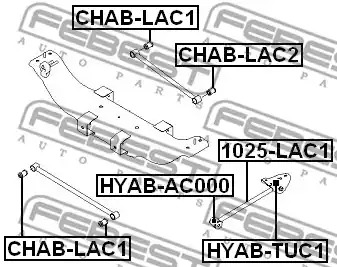 Подвеска FEBEST CHAB-LAC1