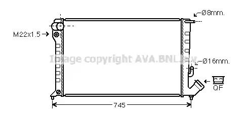 Теплообменник AVA QUALITY COOLING CNA2151