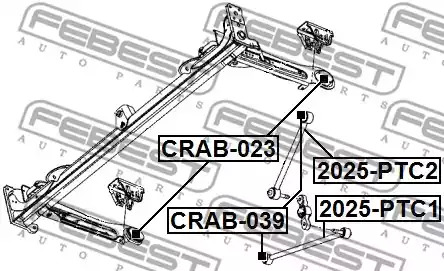 Подвеска FEBEST CRAB-023