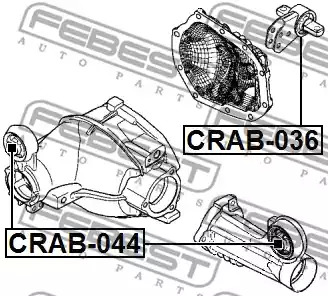 Подвеска FEBEST CRAB-036