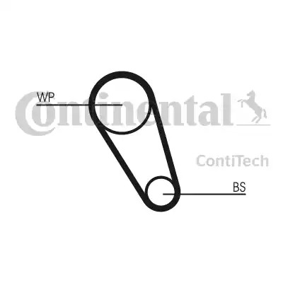 Комплект водяного насоса / зубчатого ремня CONTITECH CT1143WP1 (CT1143, CT1143WP1)