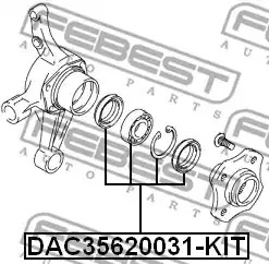 Комплект подшипника FEBEST DAC35620031-KIT