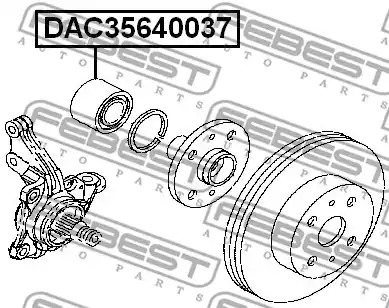 Подшипник FEBEST DAC35640037