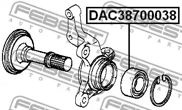 Подшипник FEBEST DAC38700038