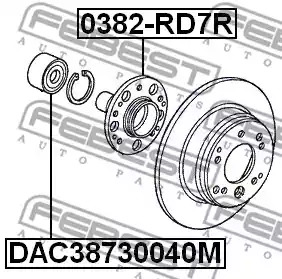 Подшипник FEBEST DAC38730040M