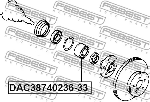 Подшипник FEBEST DAC38740236-33