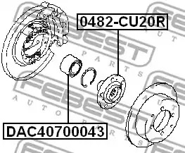 Подшипник FEBEST DAC40700043