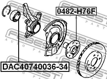 Подшипник FEBEST DAC40740036-34