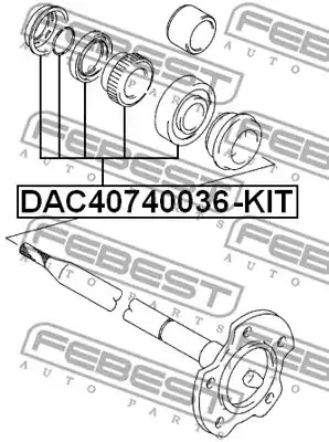 Комплект подшипника FEBEST DAC40740036-KIT