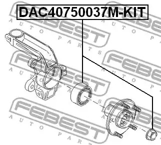 Подшипник FEBEST DAC40750037M-KIT