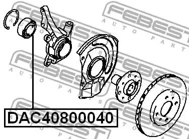 Подшипник FEBEST DAC40800040