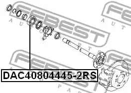 Подшипник FEBEST DAC40804445-2RS