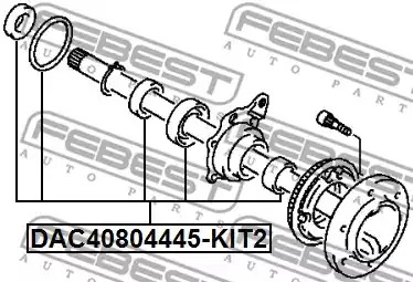 Комплект подшипника FEBEST DAC40804445-KIT2