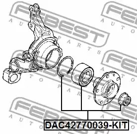 Комплект подшипника FEBEST DAC42770039-KIT