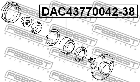 Подшипник FEBEST DAC43770042-38