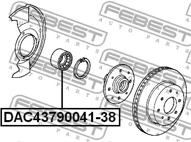 Подшипник FEBEST DAC43790041-38