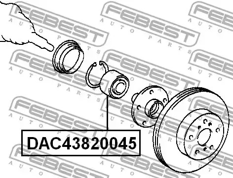 Подшипник FEBEST DAC43820045