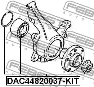 Комплект подшипника FEBEST DAC44820037-KIT