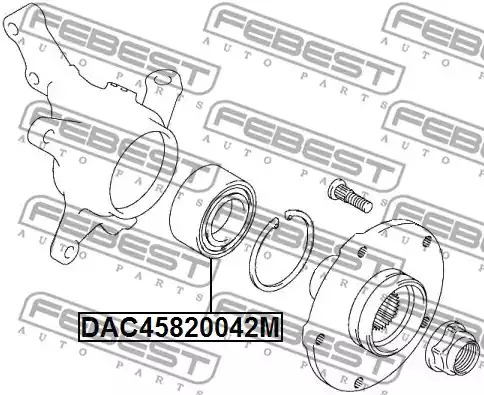 Подшипник FEBEST DAC45820042M