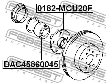 Подшипник FEBEST DAC45860045