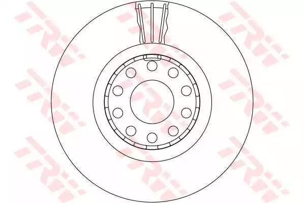 Тормозной диск TRW DF4125S