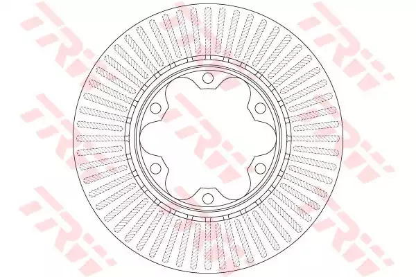 Тормозной диск TRW DF6481