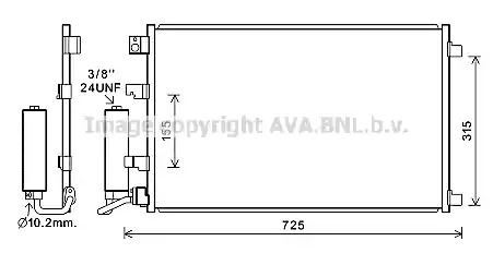 Конденсатор AVA QUALITY COOLING DN5420D