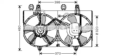 Вентилятор AVA QUALITY COOLING DN7511