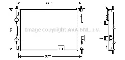 Теплообменник AVA QUALITY COOLING DNA2280