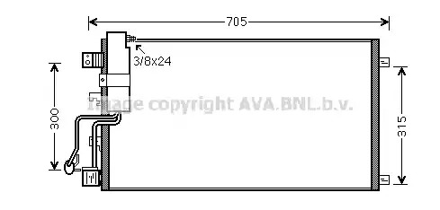 Конденсатор AVA QUALITY COOLING DNA5283D