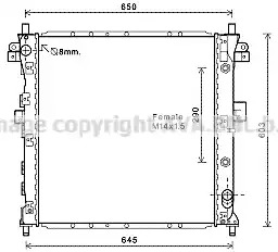 Теплообменник AVA QUALITY COOLING DWA2105