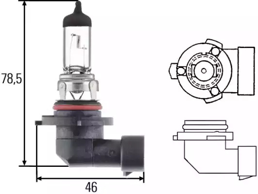 Лампа накаливания HELLA 8GH 005 636-121 (HB4)