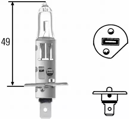 Лампа накаливания HELLA 8GH 002 089-133 (H1)