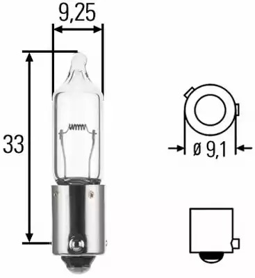 Лампа накаливания HELLA 8GH 008 417-012 (H21W)