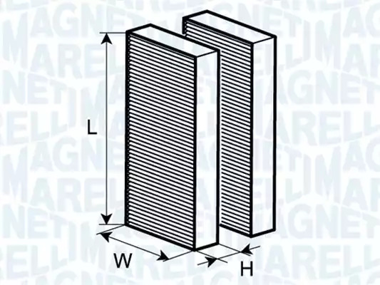 Фильтр MAGNETI MARELLI 350203061730 (BCF173)
