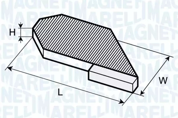 Фильтр MAGNETI MARELLI 350203062680 (BCF268)