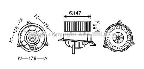 Электродвигатель AVA QUALITY COOLING FD8495