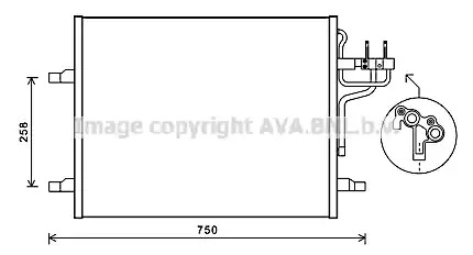 Конденсатор AVA QUALITY COOLING FDA5483