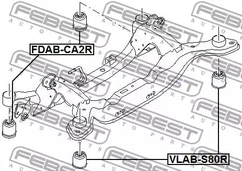 Подвеска FEBEST FDAB-CA2R