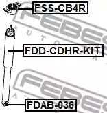 Защитный колпак / пыльник FEBEST FDD-CDHR-KIT