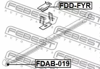 Листовая рессора FEBEST FDD-FYR