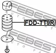 Листовая рессора FEBEST FDD-TT9R