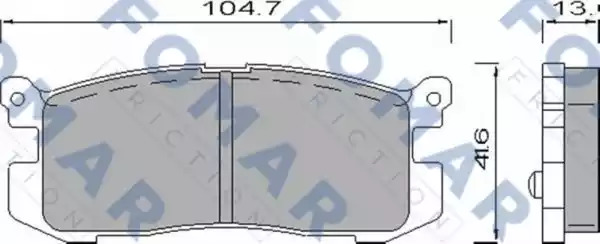 Комплект тормозных колодок FOMAR Friction FO 420581