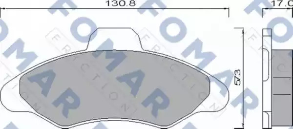 Комплект тормозных колодок FOMAR Friction FO 432481