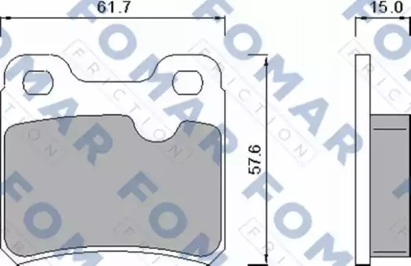 Комплект тормозных колодок FOMAR Friction FO 445981