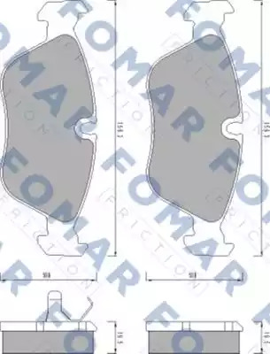 Комплект тормозных колодок FOMAR Friction FO 457481