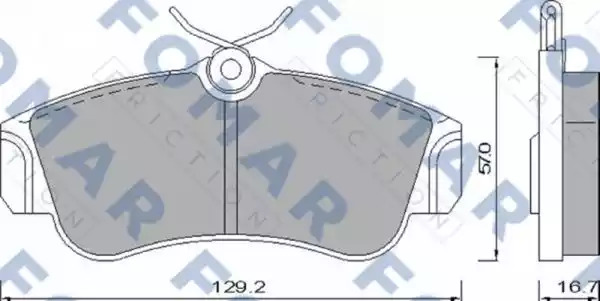 Комплект тормозных колодок FOMAR Friction FO 461981