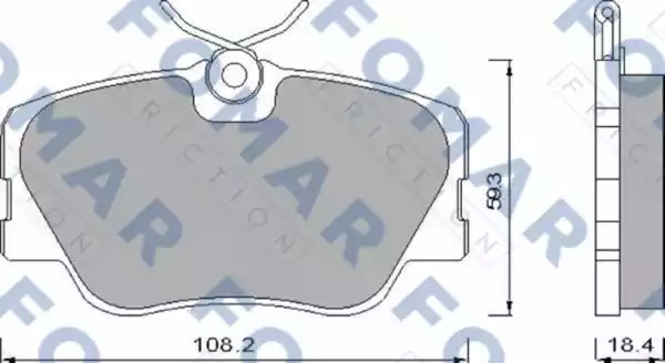 Комплект тормозных колодок FOMAR Friction FO 474281