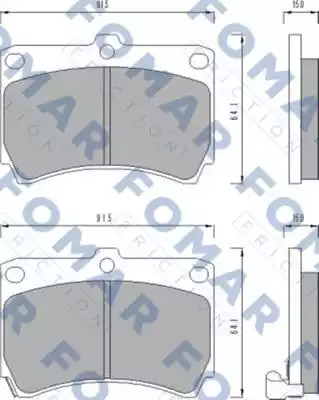 Комплект тормозных колодок FOMAR Friction FO 477481